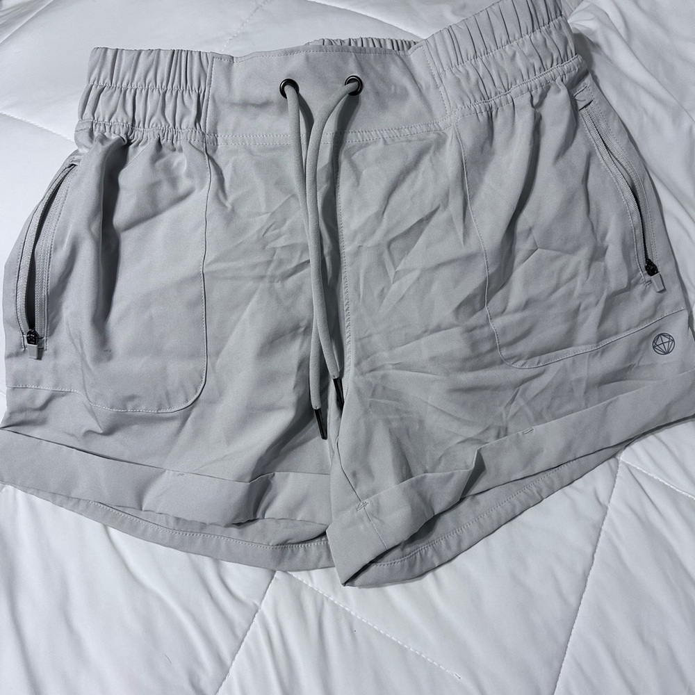 Mondetta Light Gray Athletic Shorts
